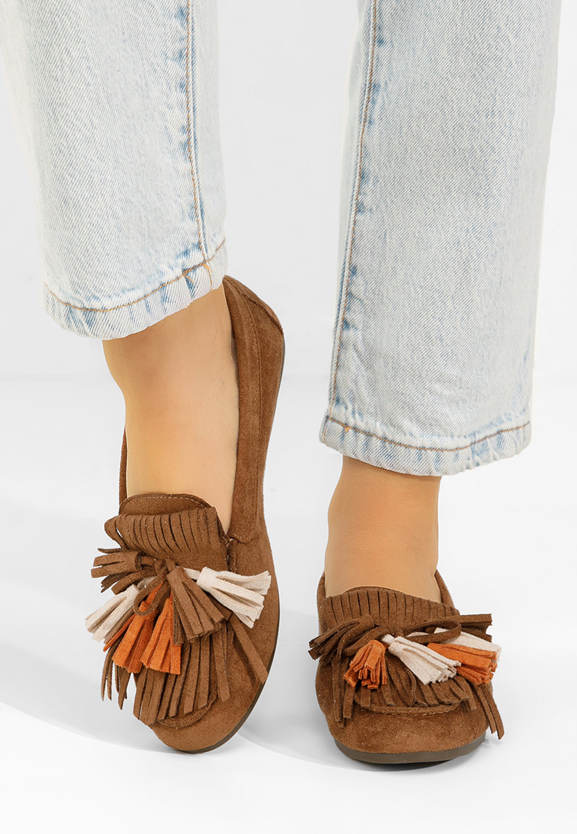 Μοκασίνια γυναικεια Sedania ταμπά