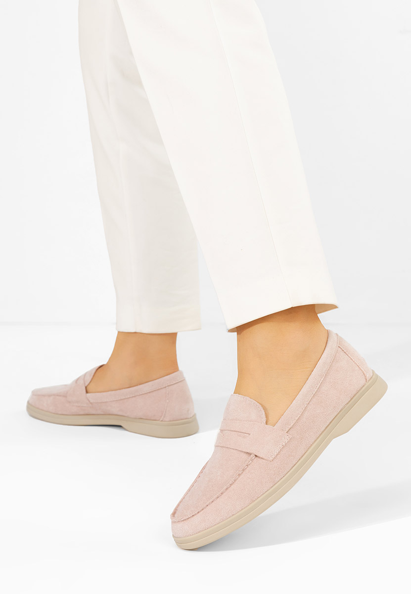 Μοκασίνια γυναικεια Hesika ροζ