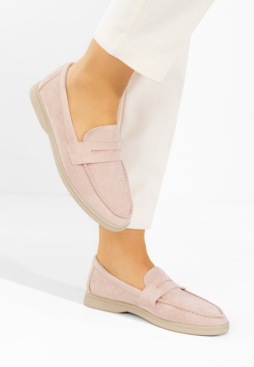 Μοκασίνια γυναικεια Hesika ροζ