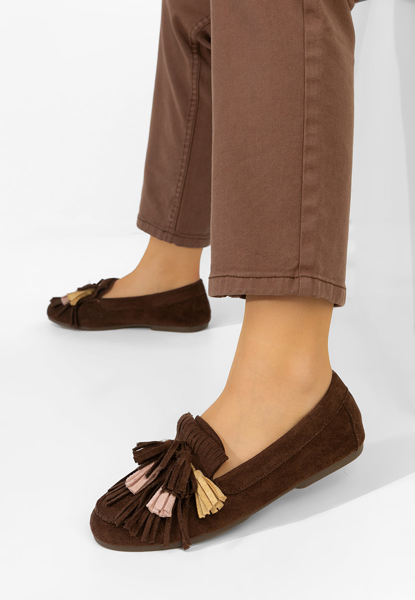 Μοκασίνια γυναικεια Sedania καφε