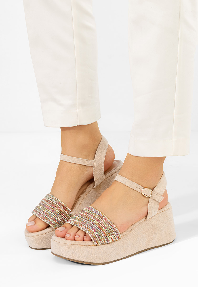 Πέδιλα πλατφορμεσ Yvania πολυχρωμα