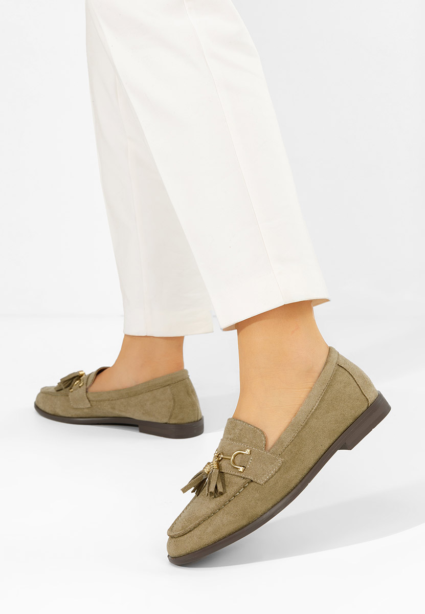 Μοκασίνια γυναικεια Reeia πρασινο