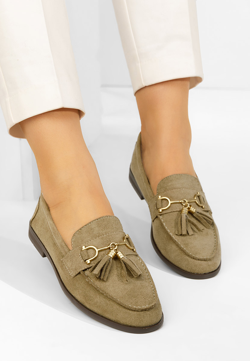 Μοκασίνια γυναικεια Reeia πρασινο