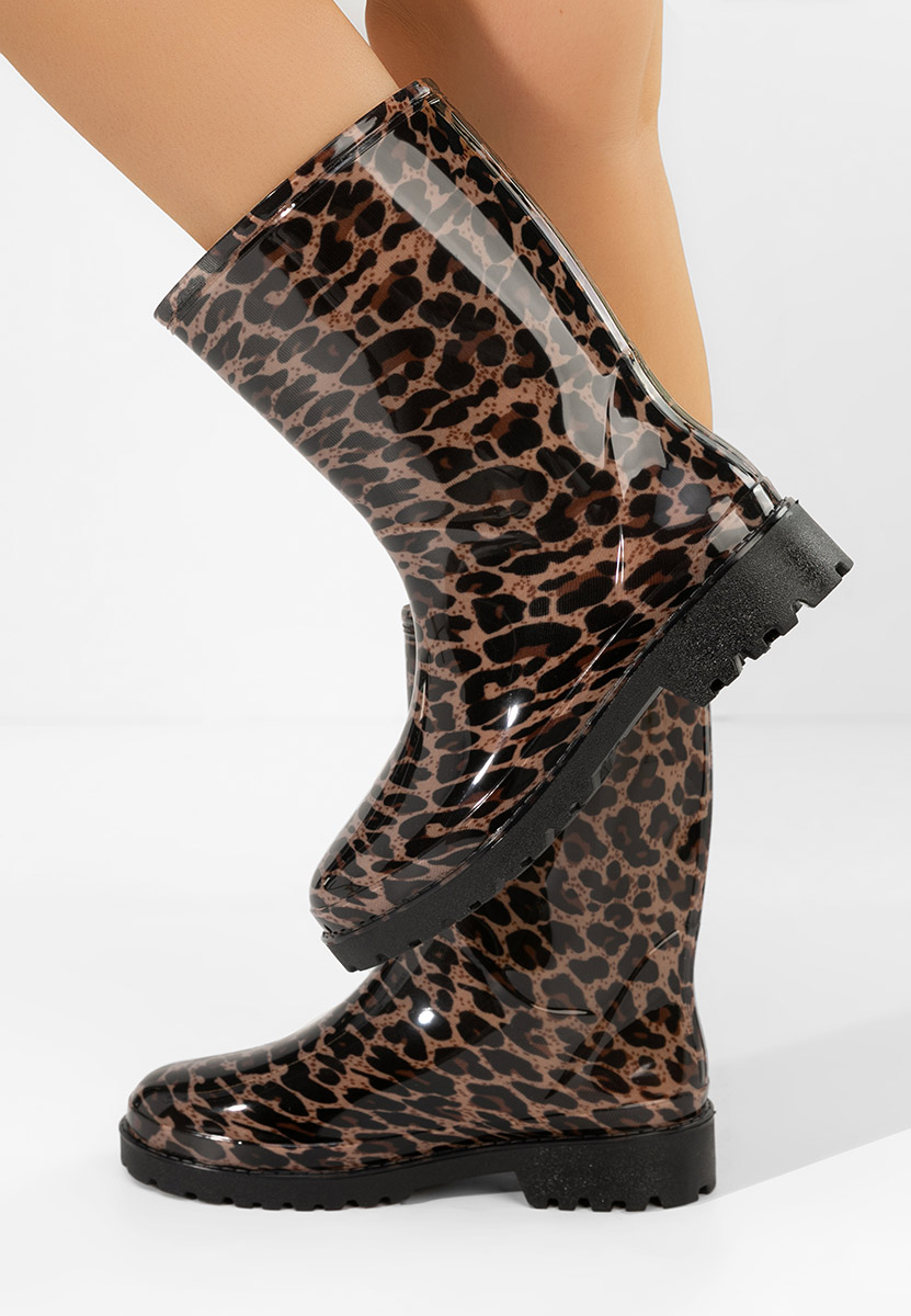 Μπότες βροχής Jalena λεοπαρ
