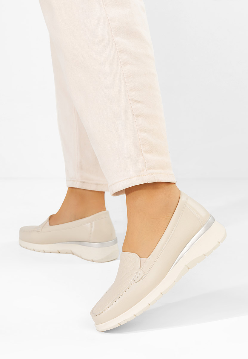 Μοκασίνια γυναικεια Seona μπεζ