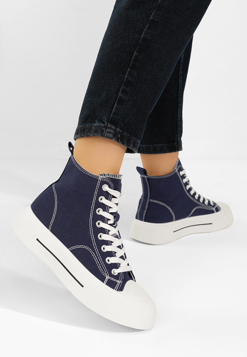 Γυναικεία sneakers αστραγάλο Minoda μπλε