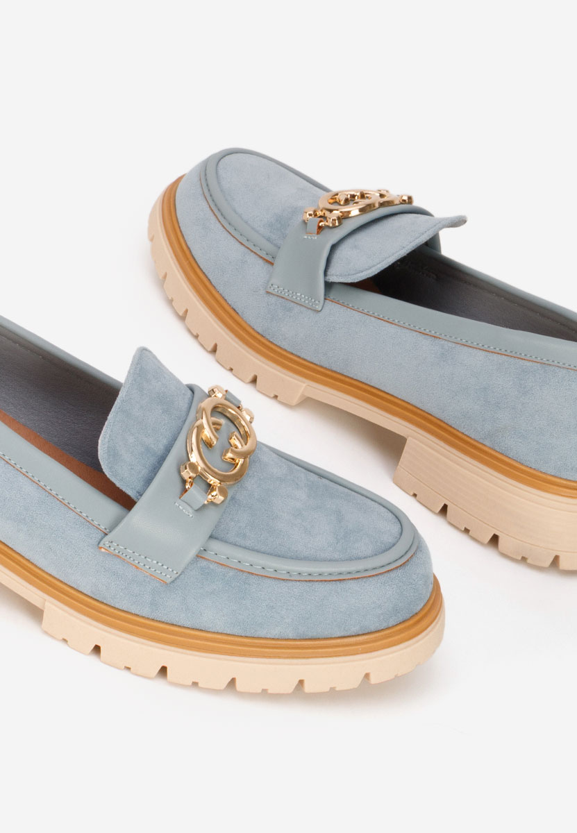 Μοκασίνια  γυναικεια Lenisia μπλε