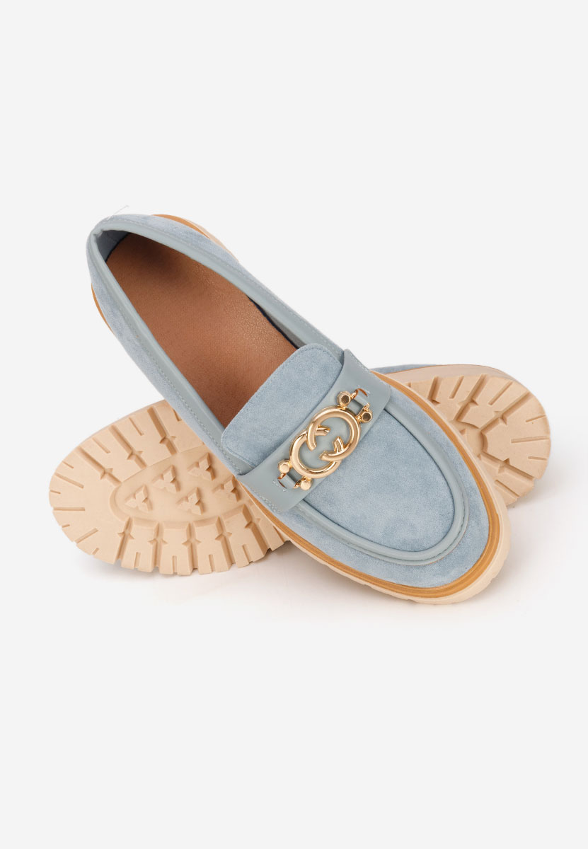 Μοκασίνια  γυναικεια Lenisia μπλε