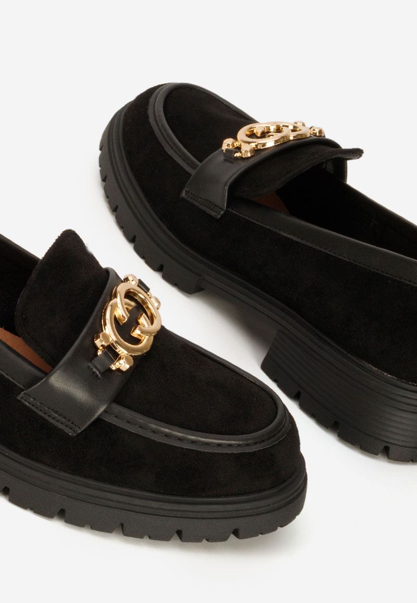 Μοκασίνια  γυναικεια Lenisia μαύρα