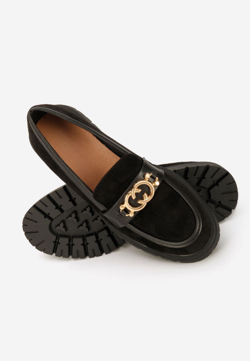 Μοκασίνια  γυναικεια Lenisia μαύρα