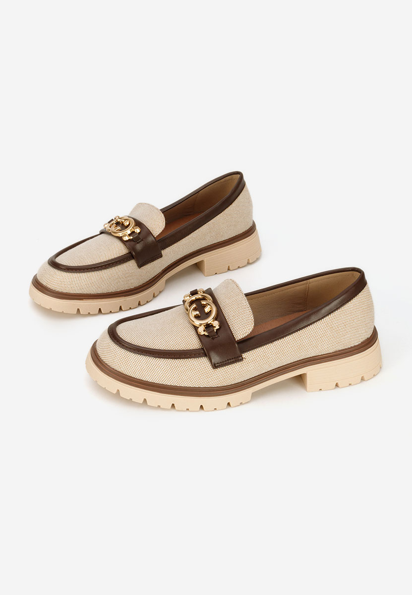 Μοκασίνια  γυναικεια Lenisia μπεζ