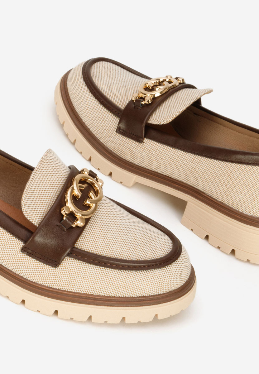 Μοκασίνια  γυναικεια Lenisia μπεζ