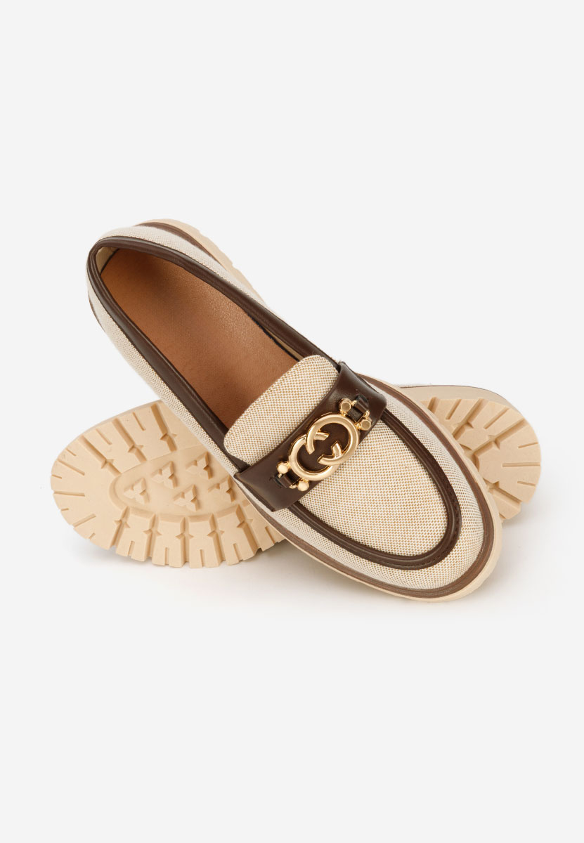 Μοκασίνια  γυναικεια Lenisia μπεζ