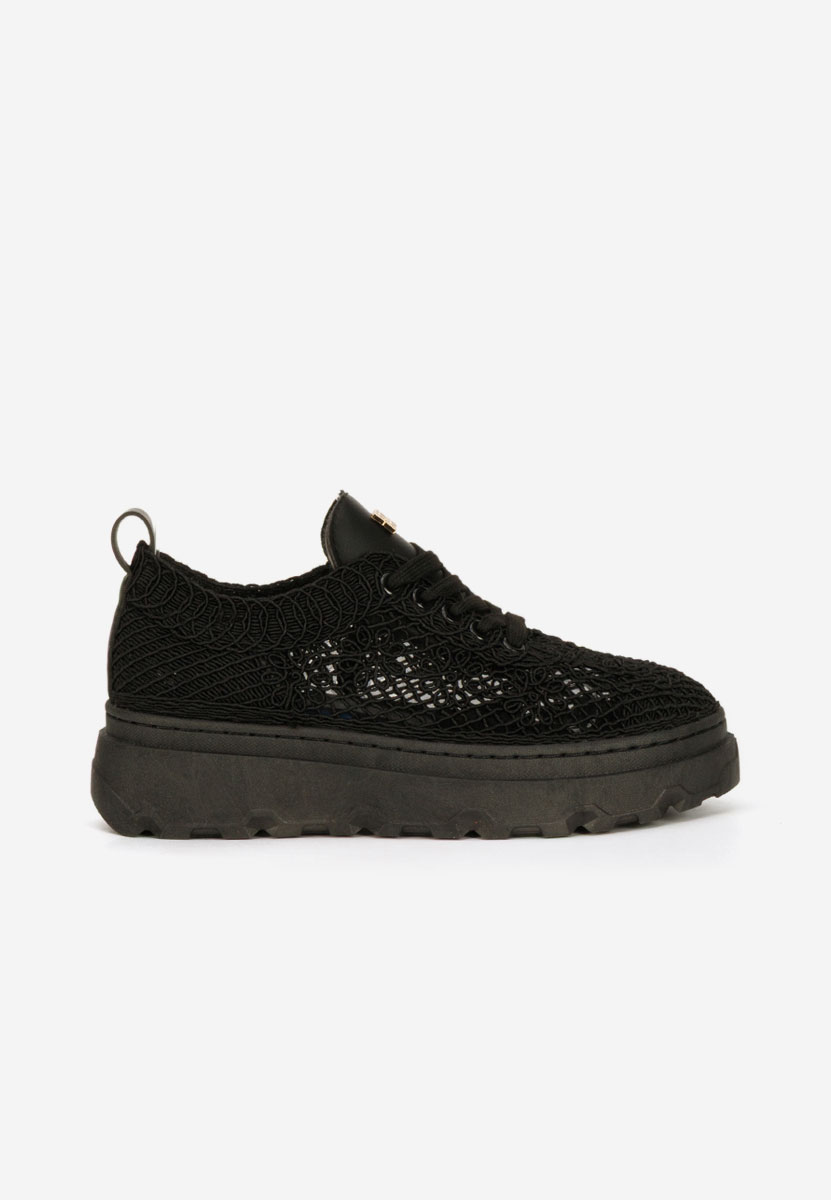 Sneakers με πλατφόρμα Rossela μαύρα