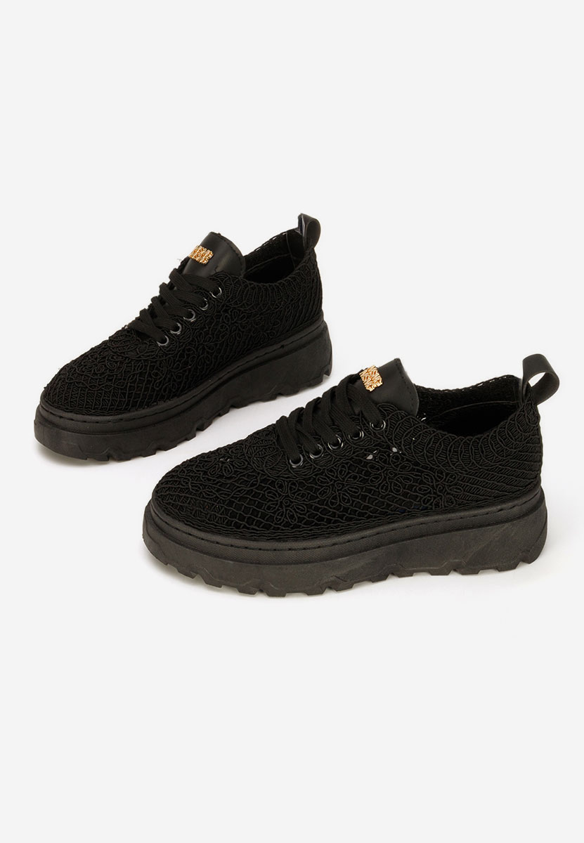 Sneakers με πλατφόρμα Rossela μαύρα