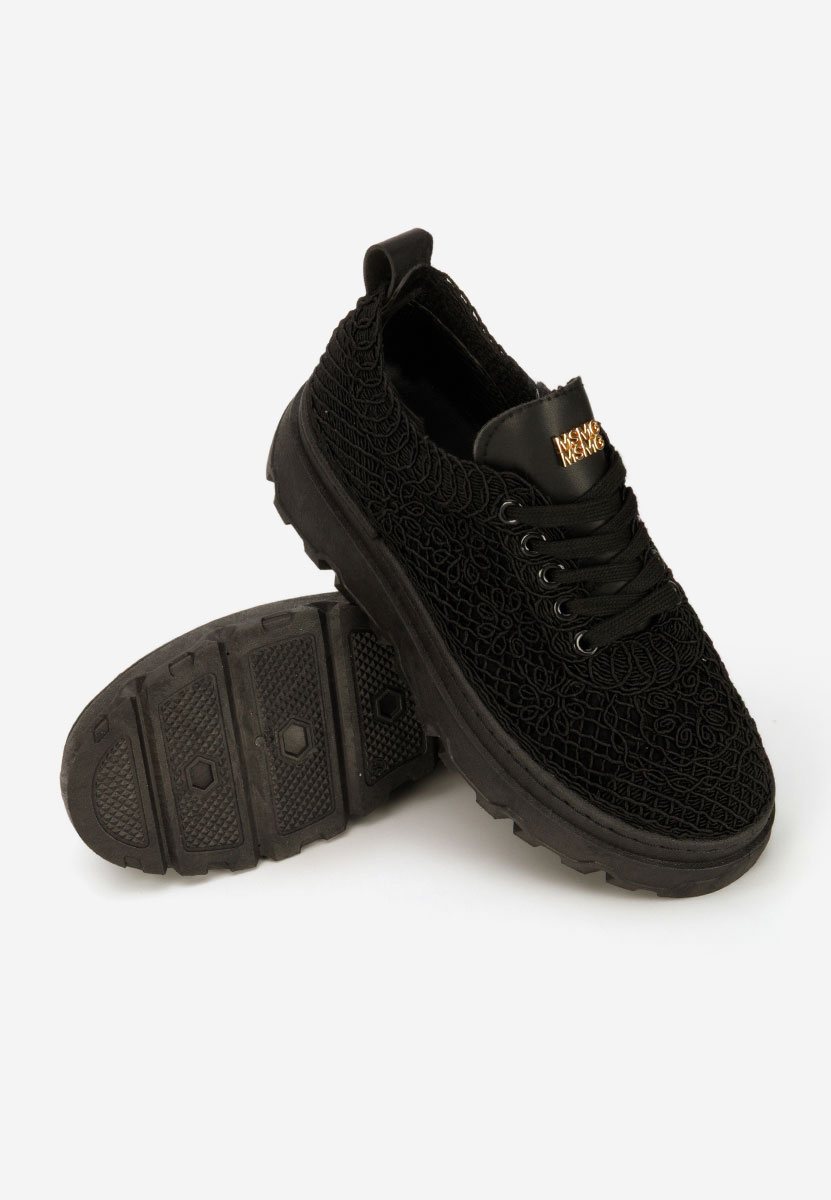 Sneakers με πλατφόρμα Rossela μαύρα