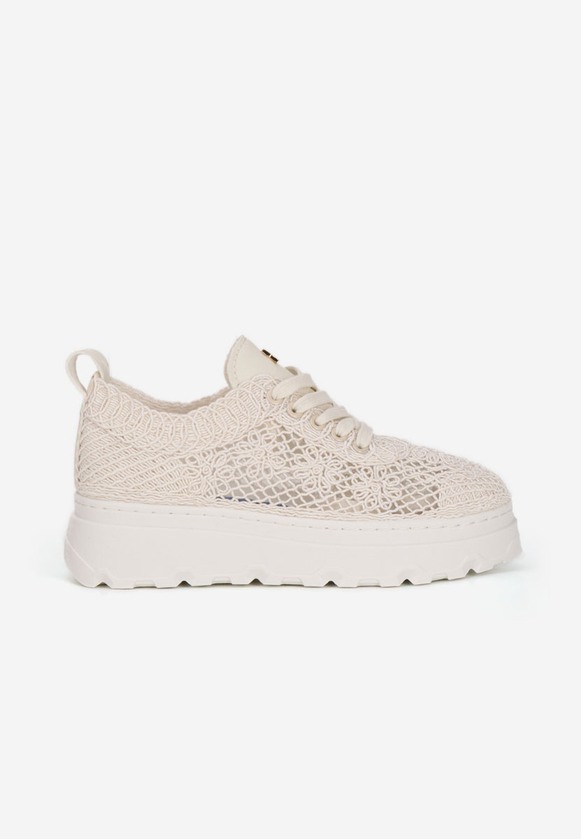 Sneakers με πλατφόρμα Rossela μπεζ