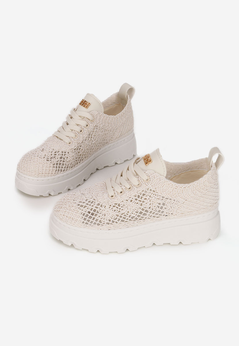 Sneakers με πλατφόρμα Rossela μπεζ
