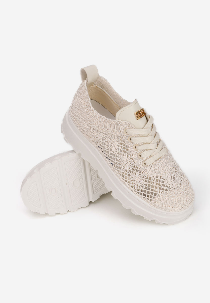 Sneakers με πλατφόρμα Rossela μπεζ