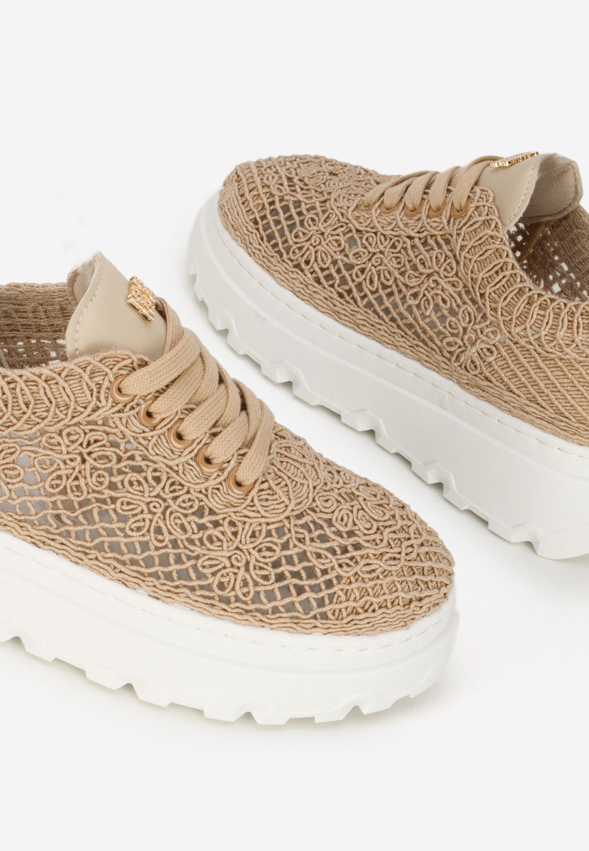 Sneakers με πλατφόρμα Rossela χακι