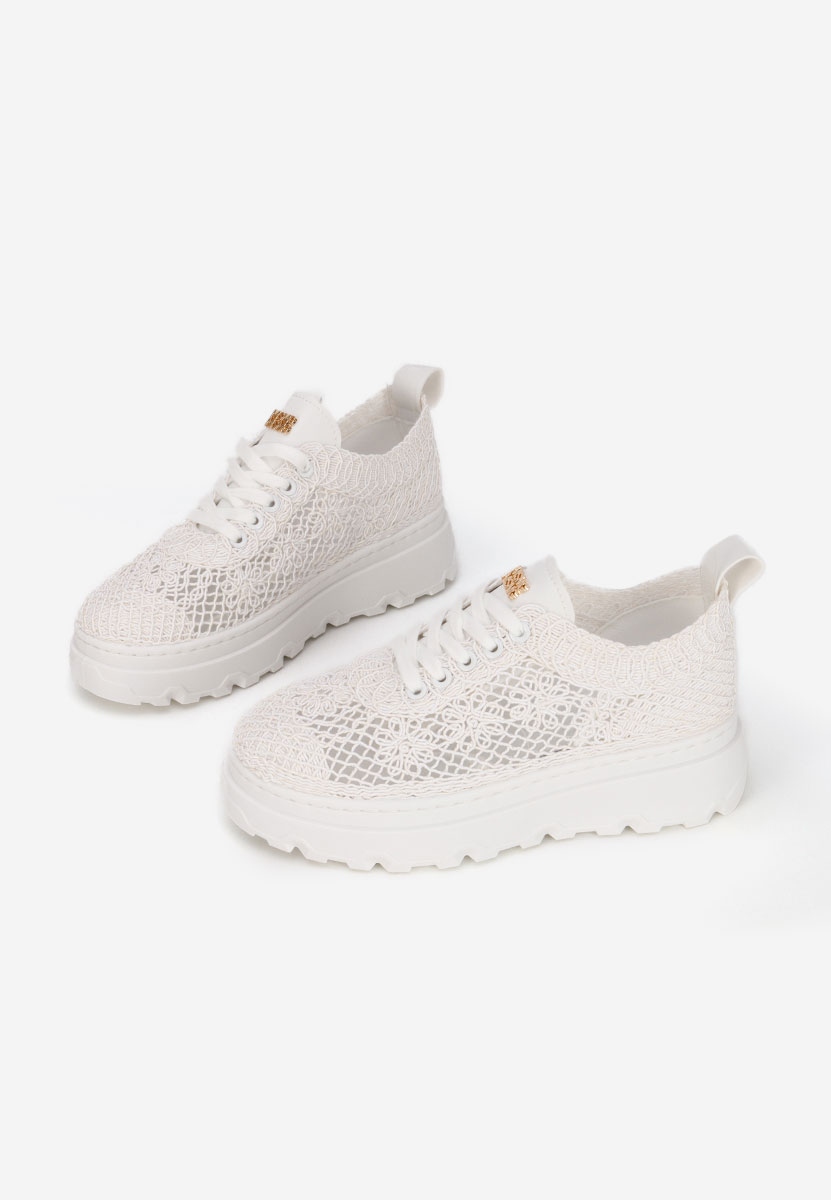 Sneakers με πλατφόρμα Rossela λευκά