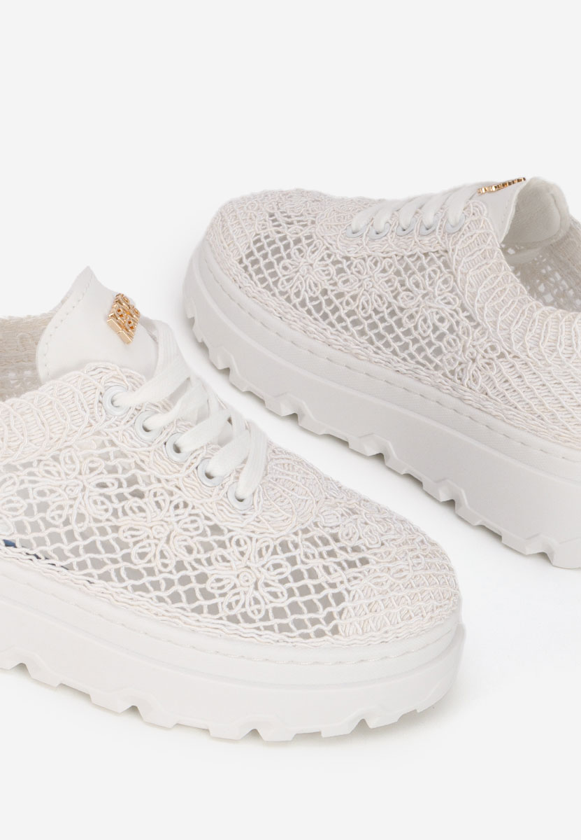 Sneakers με πλατφόρμα Rossela λευκά