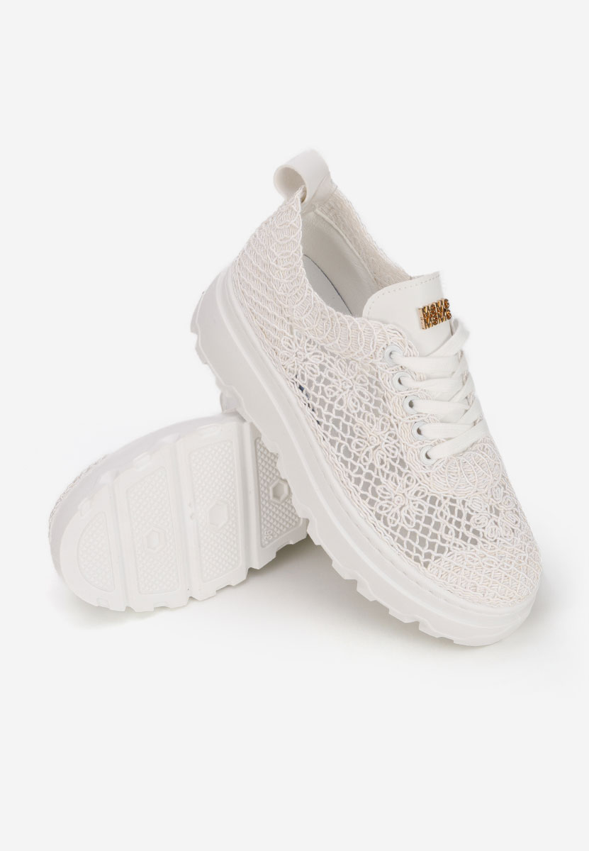 Sneakers με πλατφόρμα Rossela λευκά