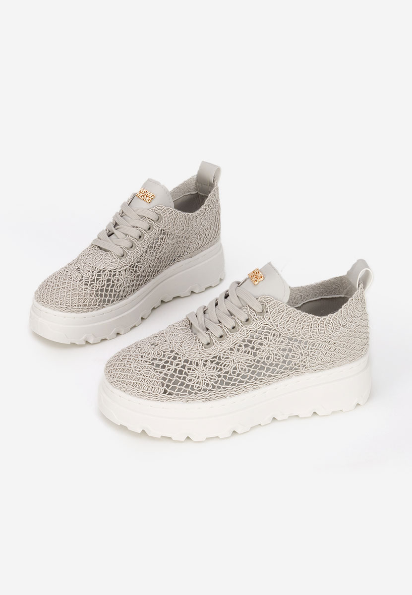 Sneakers με πλατφόρμα Rossela γκρι