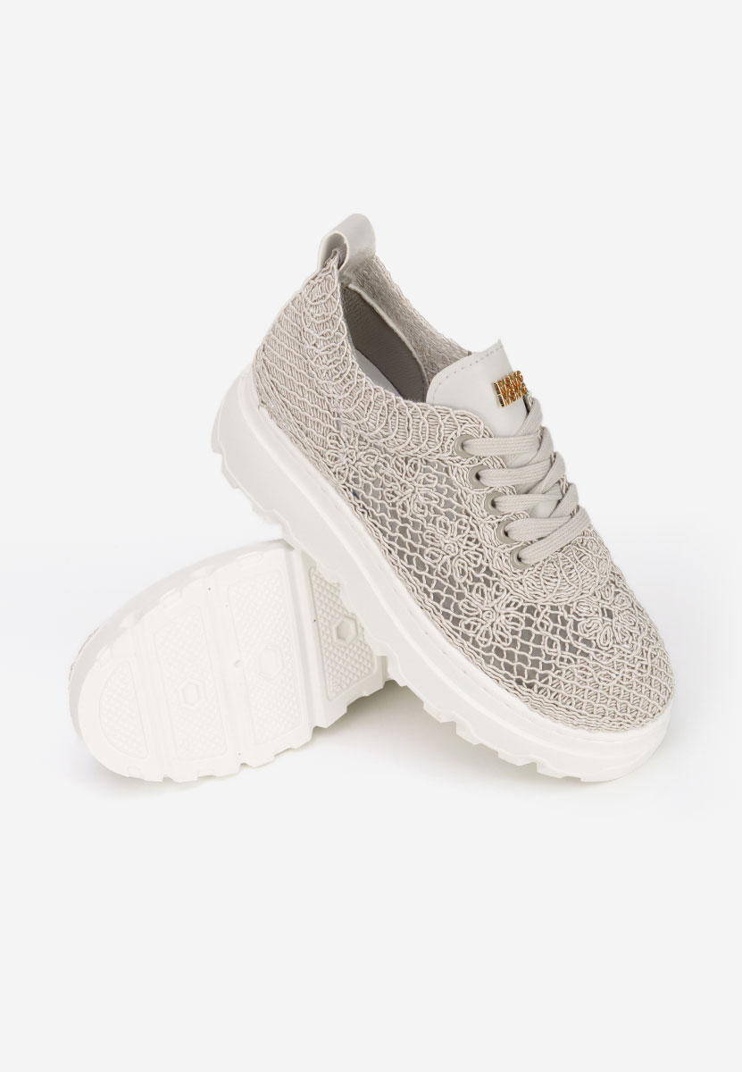 Sneakers με πλατφόρμα Rossela γκρι
