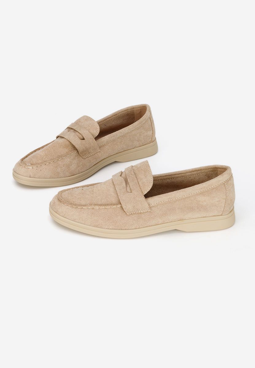 Μοκασίνια γυναικεια Hesika μπεζ