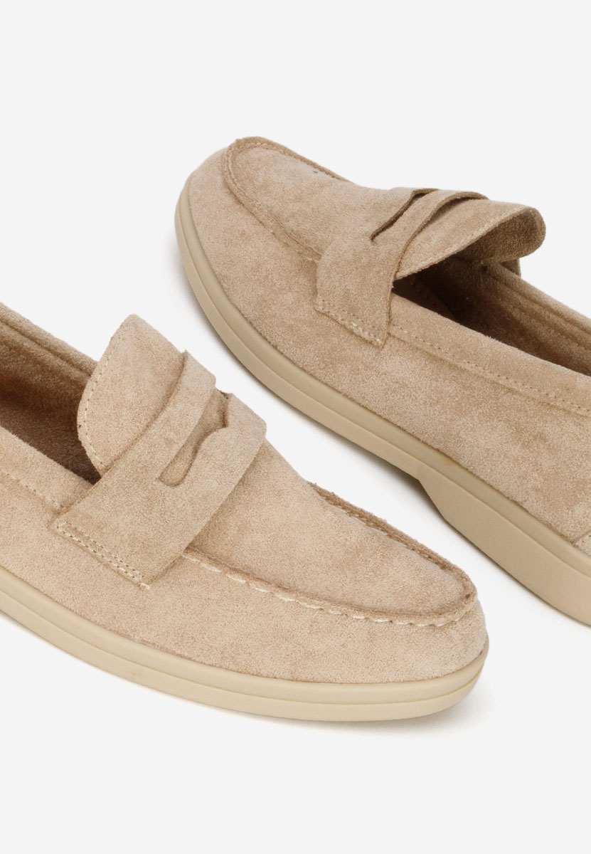 Μοκασίνια γυναικεια Hesika μπεζ