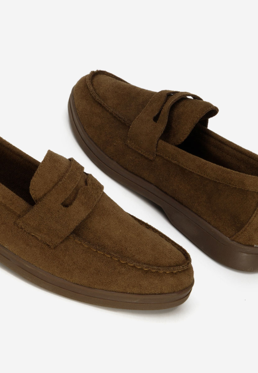 Μοκασίνια γυναικεια Hesika καφε