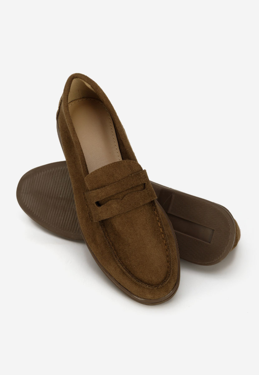 Μοκασίνια γυναικεια Hesika καφε