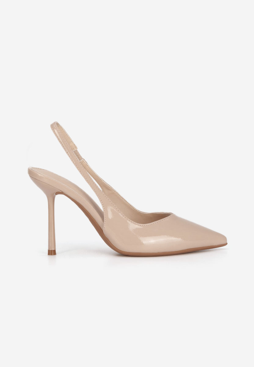 Γόβες slingback Kity μπεζ