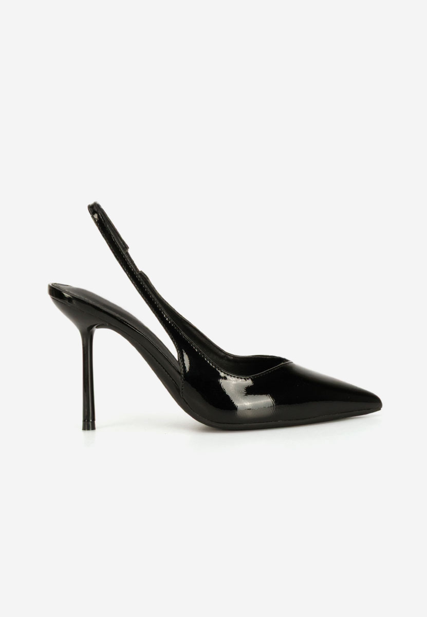 Γόβες slingback Kity μαύρα