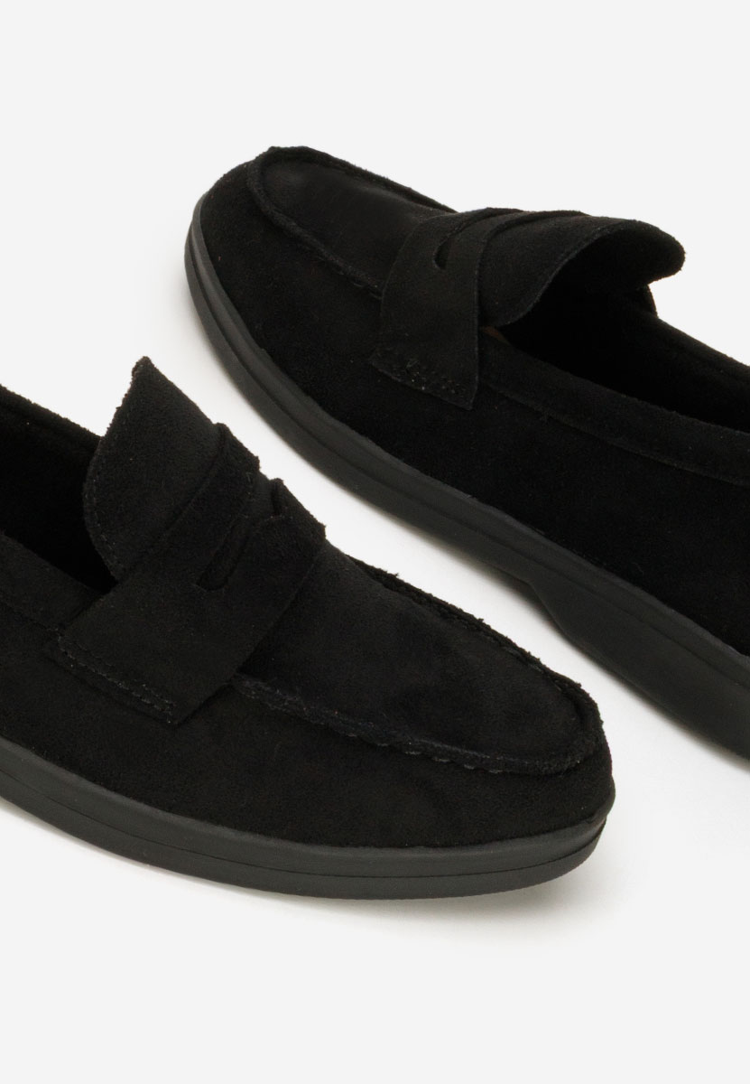 Μοκασίνια γυναικεια Hesika μαύρα