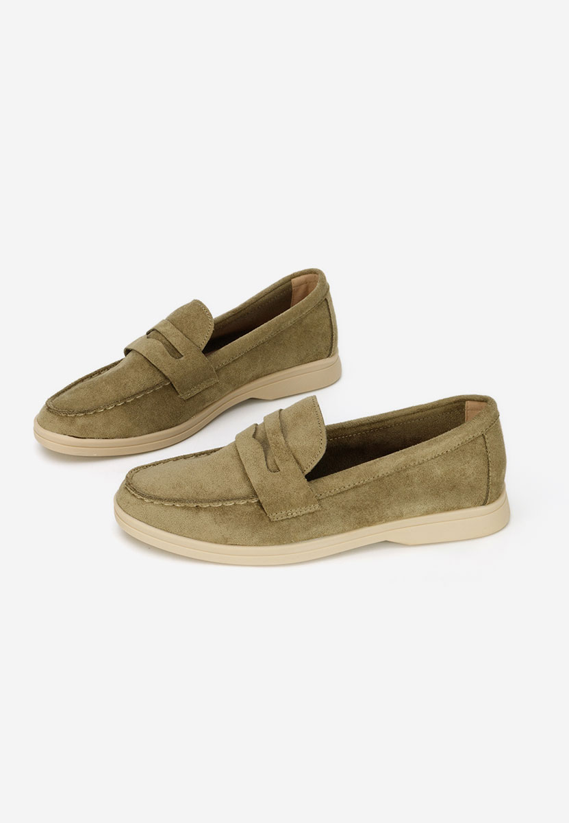 Μοκασίνια γυναικεια Hesika πρασινο