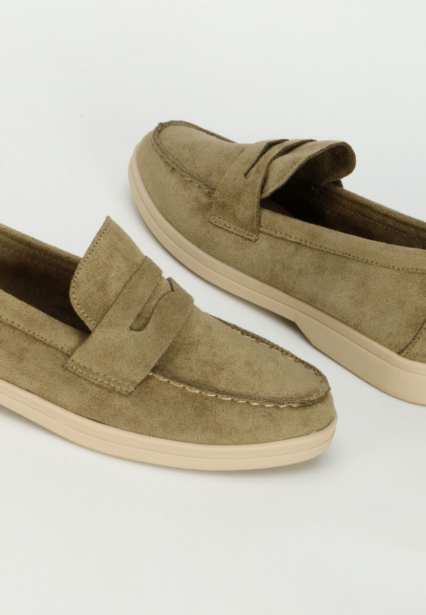 Μοκασίνια γυναικεια Hesika πρασινο