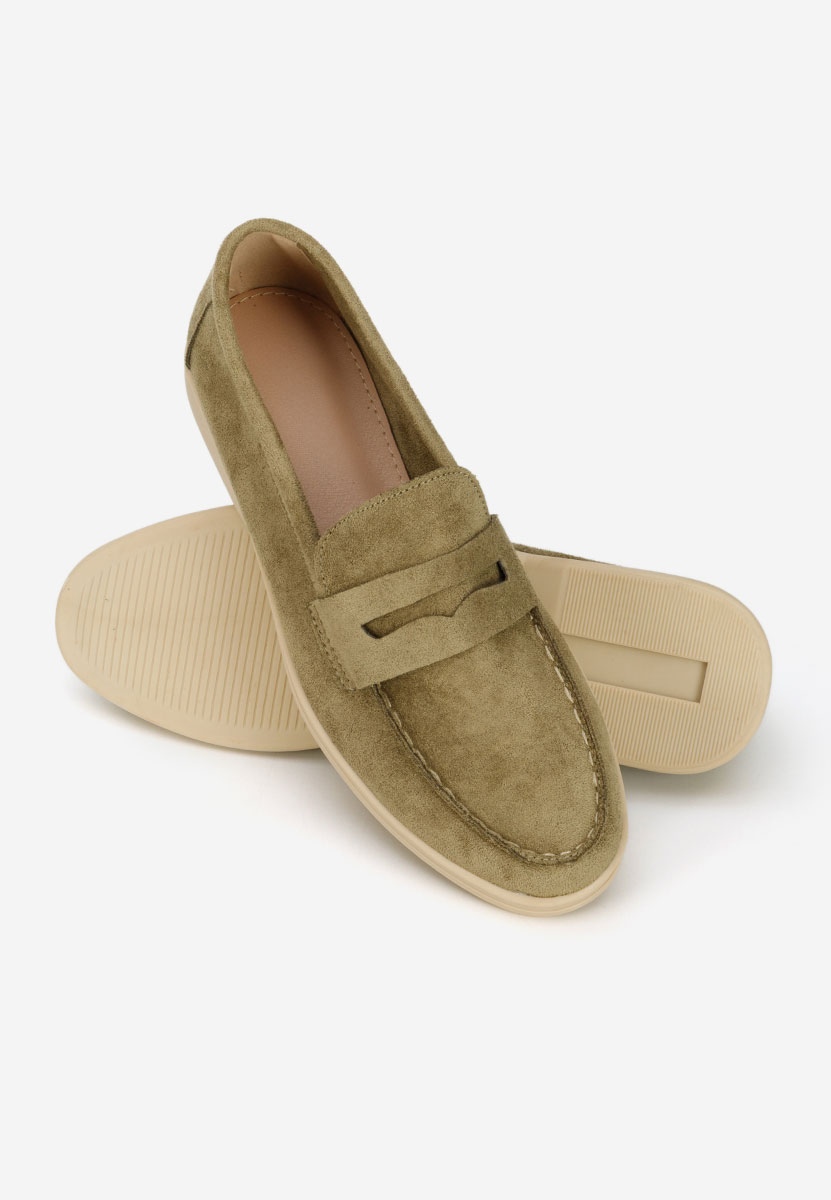 Μοκασίνια γυναικεια Hesika πρασινο