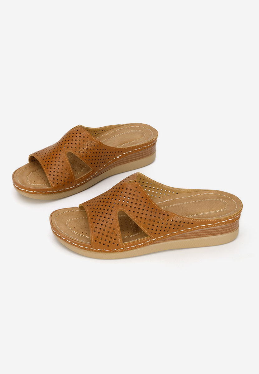 Παντόφλες με πλατφόρμα Hermana ταμπά