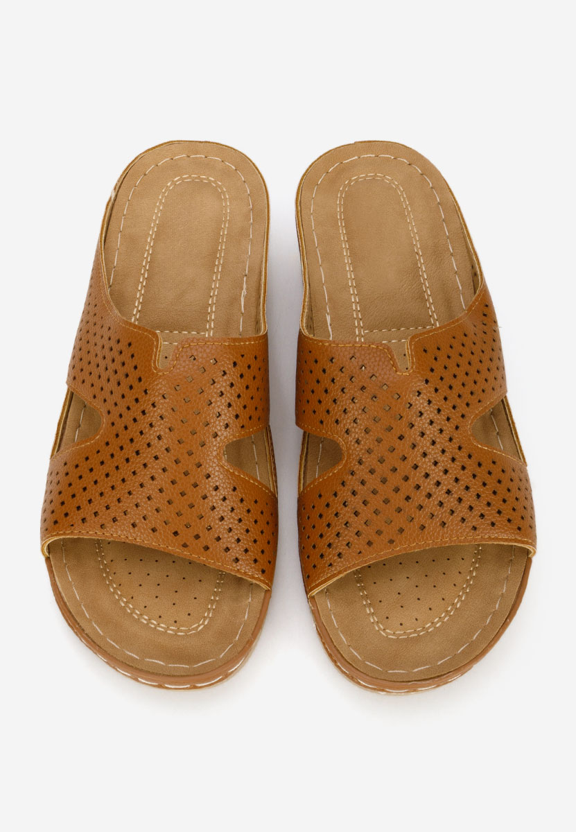 Παντόφλες με πλατφόρμα Hermana ταμπά