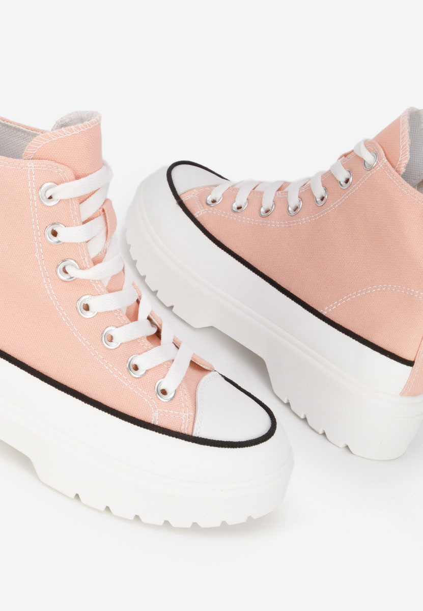 Γυναικεία sneakers αστραγάλο Fiorela ροζ