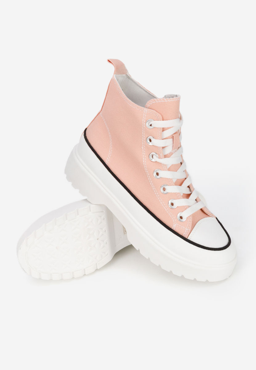 Γυναικεία sneakers αστραγάλο Fiorela ροζ