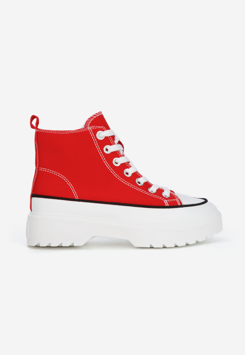 Γυναικεία sneakers αστραγάλο Fiorela κοκκινο