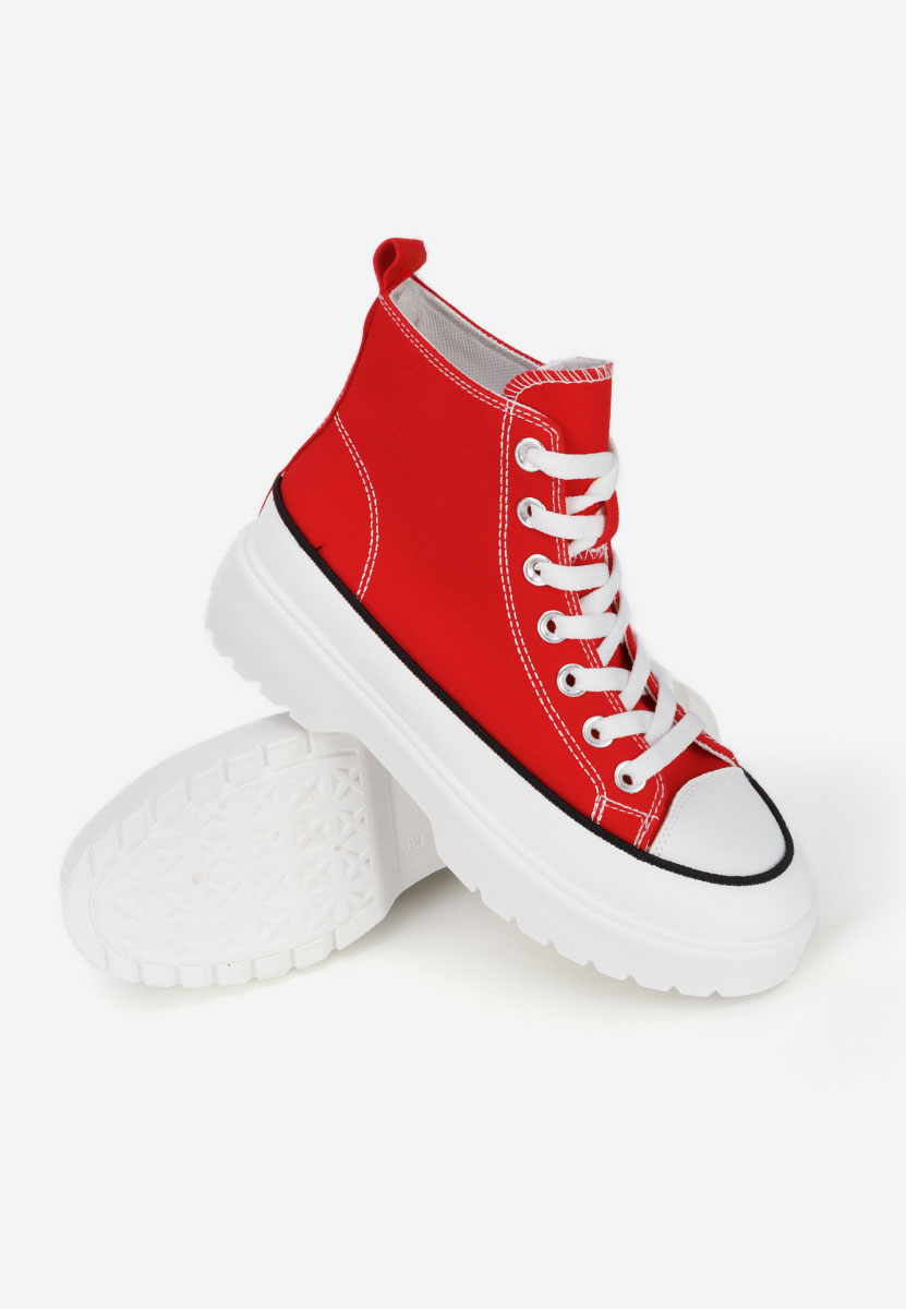 Γυναικεία sneakers αστραγάλο Fiorela κοκκινο