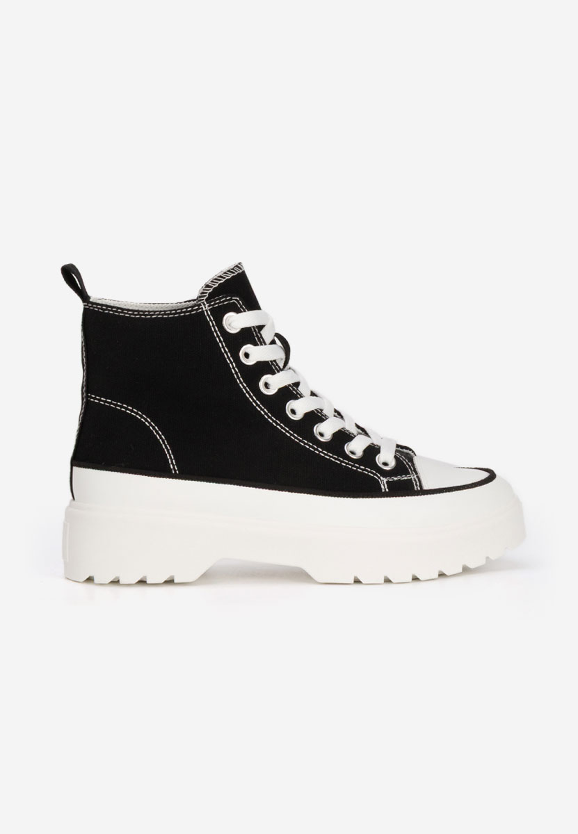 Γυναικεία sneakers αστραγάλο Fiorela μαύρα