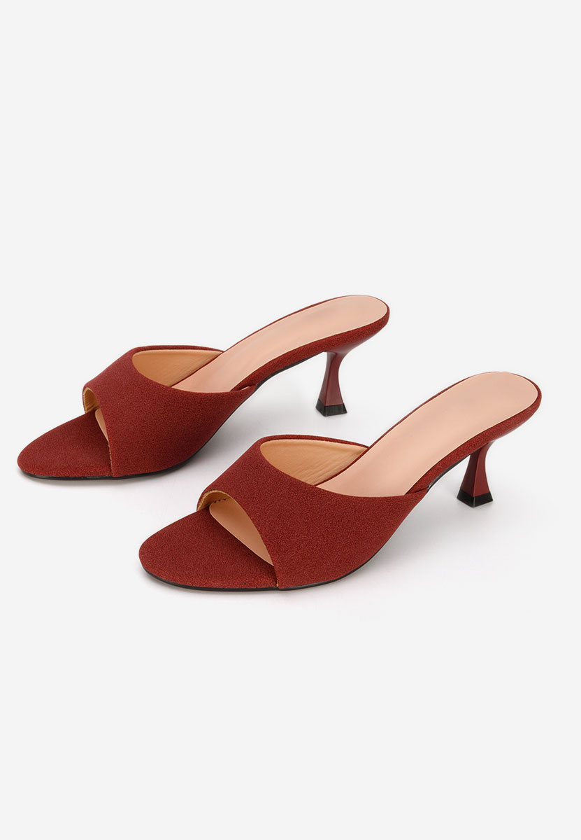 Mules με λεπτο τακουνι Otelia μπορντό