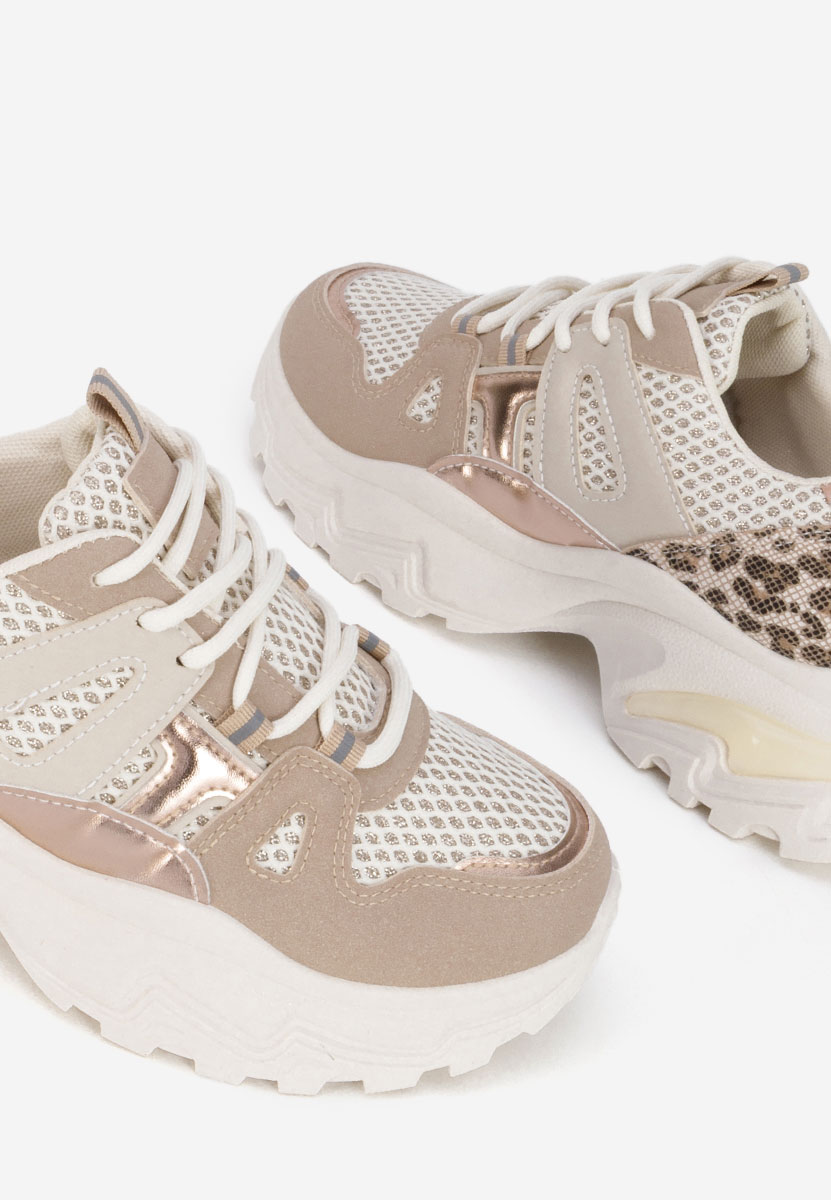 Sneakers με πλατφόρμα Kiria μπεζ