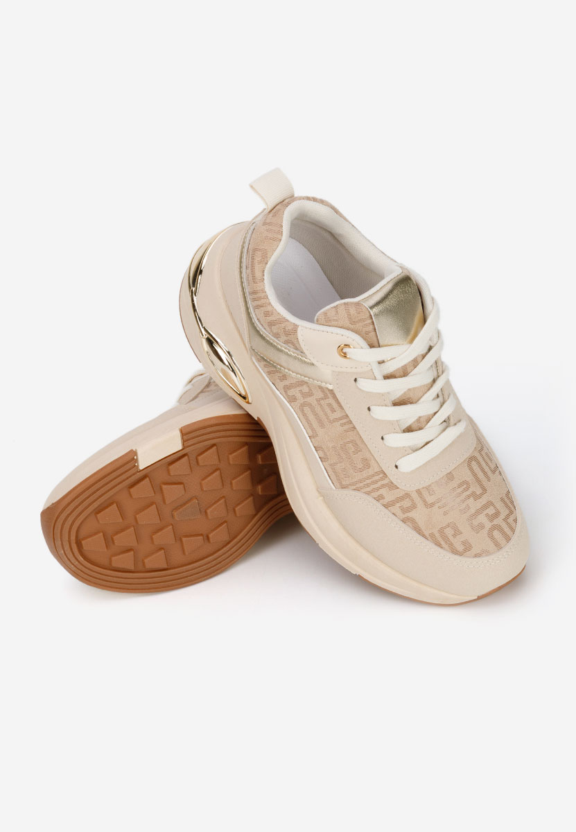 Sneakers με πλατφόρμα Nezela μπεζ