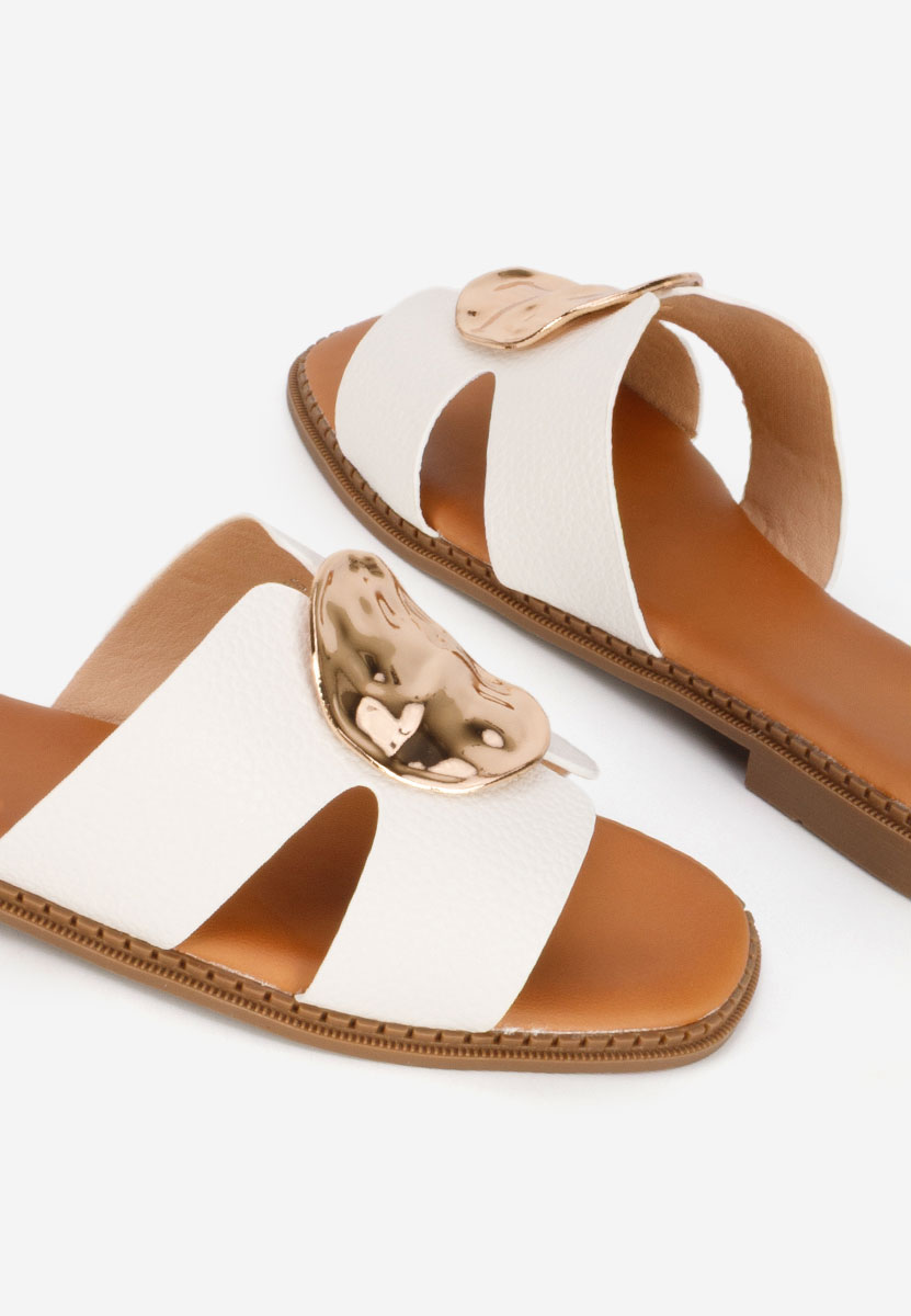 Παντόφλες γυναικειεσ Klarina λευκά